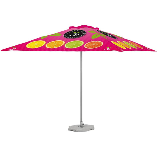 Sublimated Parasol Single Pole 3.2m x 3.2m