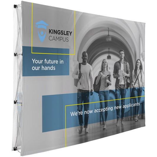 Double-Sided Straight Banner Wall 3m x 2.25m