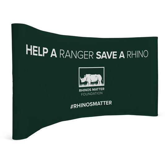 Curved Banner Wall with Wings 4.2m x 2.25m