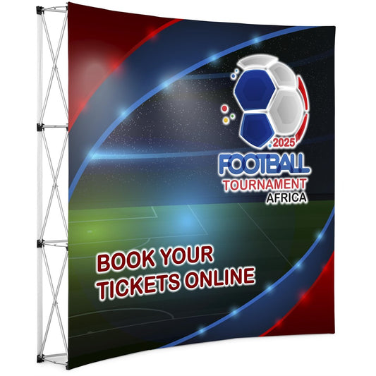 Curved Banner Wall 2.15m x 2.25m