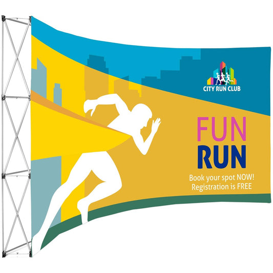 Curved Banner Wall 4.2m x 2.25m