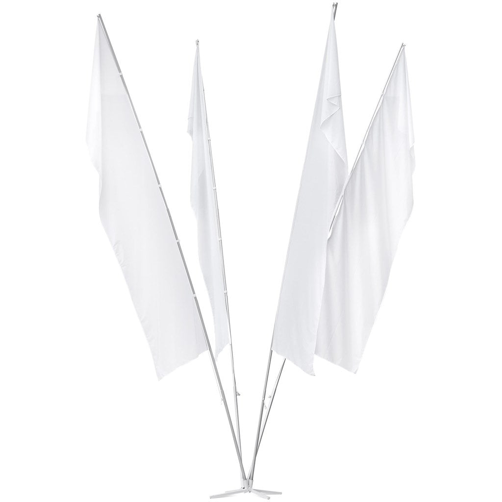 4 Pole Cluster Flags 1m x 3m
