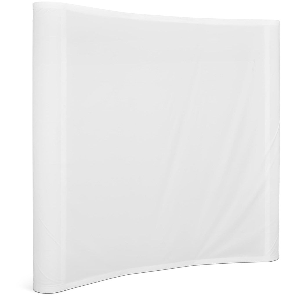 Curved Banner Wall with Wings 2.15m x 2.25m