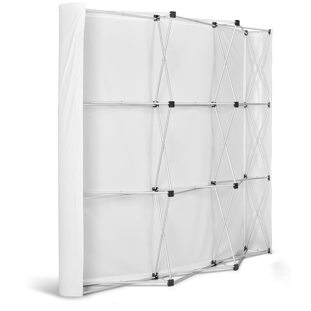 Curved Banner Wall with Wings 2.15m x 2.25m