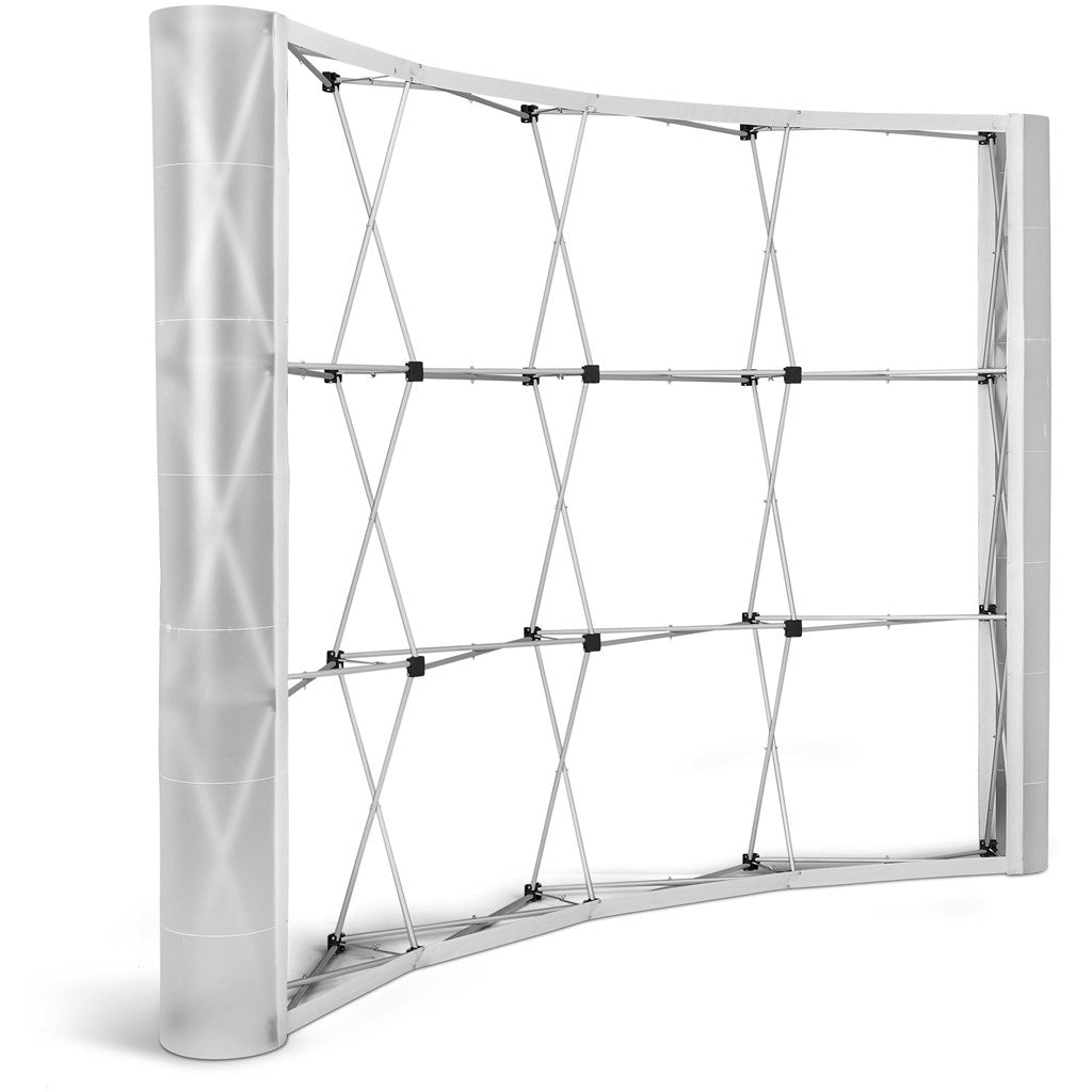 Curved Banner Wall with Wings 2.85m x 2.25m