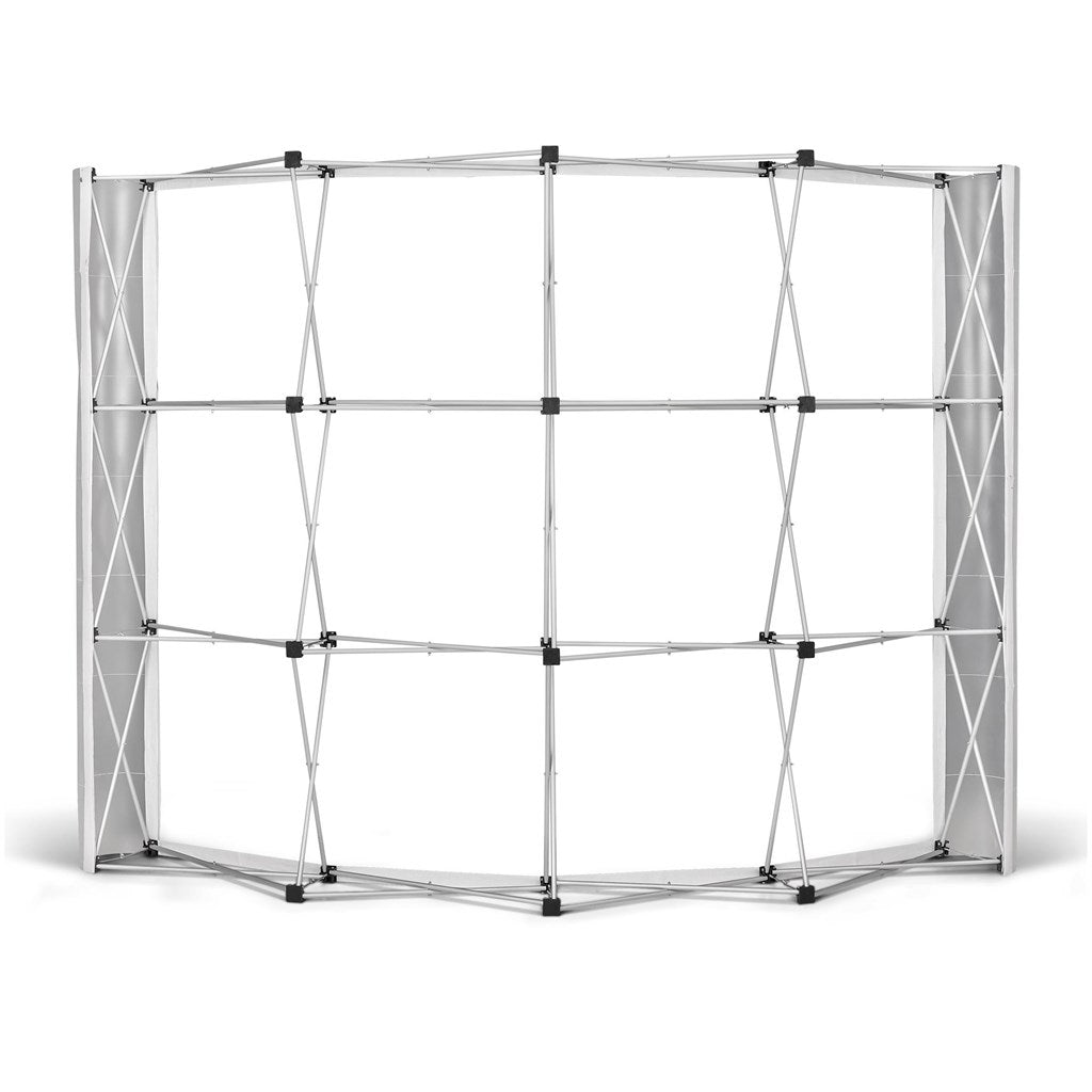 Curved Banner Wall with Wings 2.85m x 2.25m