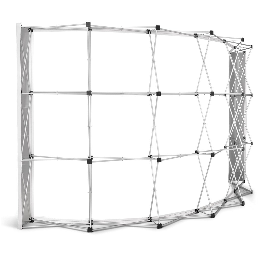 Curved Banner Wall with Wings 4.2m x 2.25m