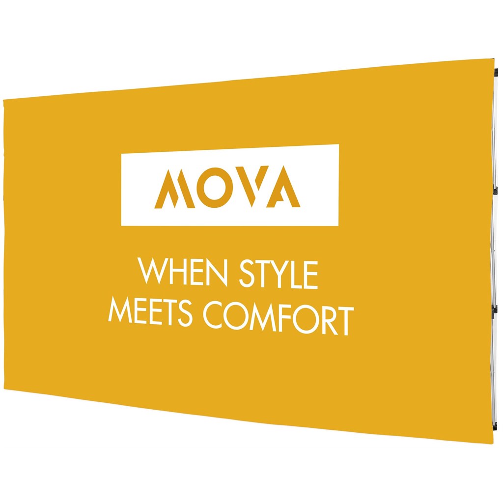 Double-Sided Straight Banner Wall 3.7m x 2.25m