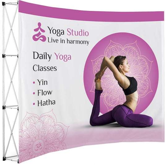 Curved Banner Wall 2.85m x 2.25m