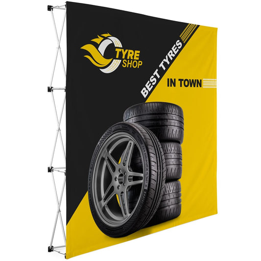 Straight Banner Wall 2.25m x 2.25m