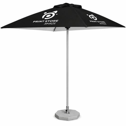 Sublimated Parasol Single Round Pole 2 x 2m