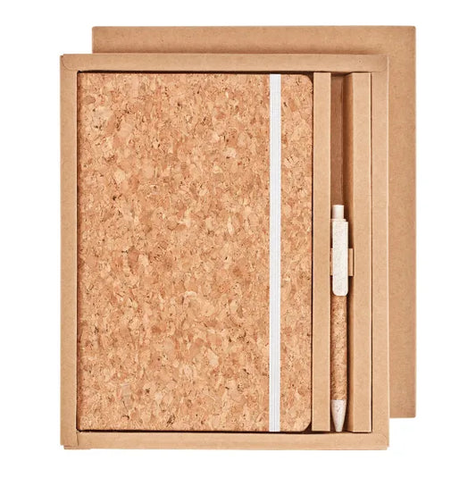 Cork Notebook Set