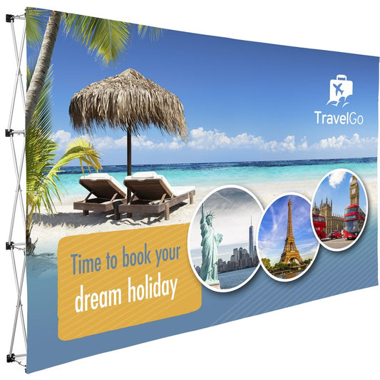 Straight Banner Wall 3.7m x 2.25m