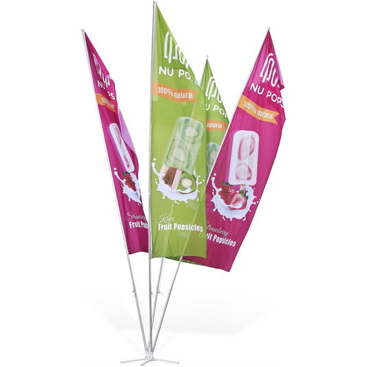 4 Pole Cluster Flags 4m