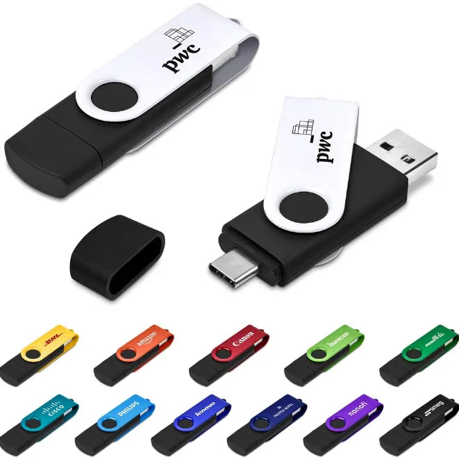 Shuffle Gyro Black Flash Drive – 8GB